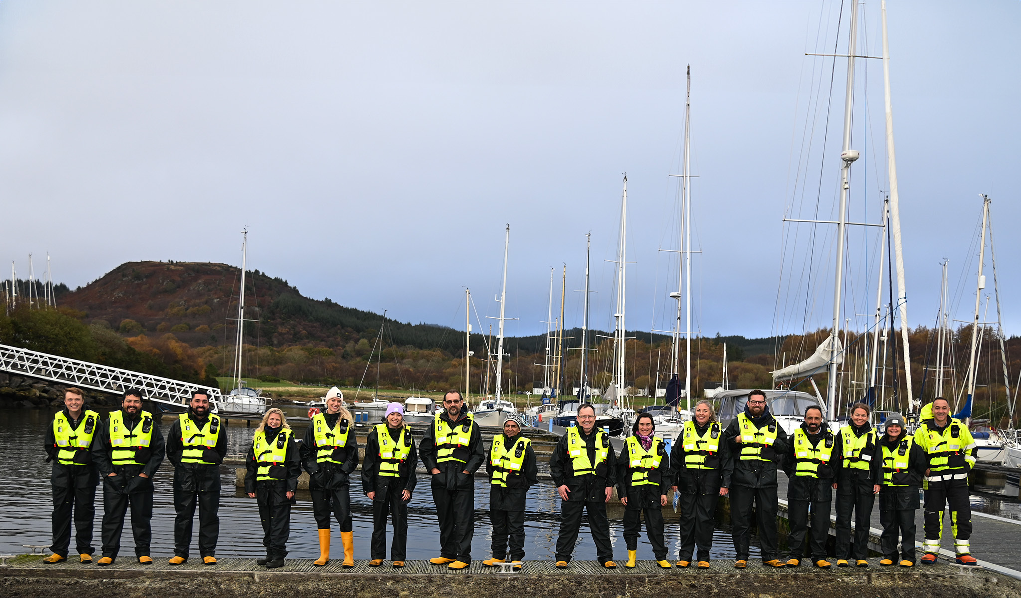 GSI’s Fish Health and Welfare Task Force at Portavadie Marina in Scotland