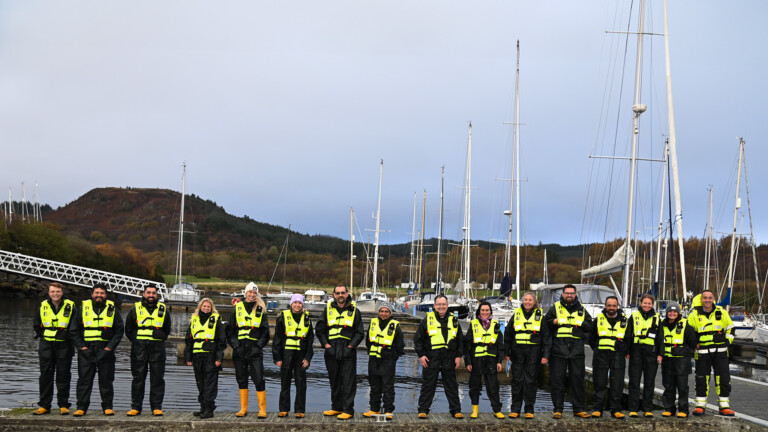 GSI’s Fish Health and Welfare Task Force at Portavadie Marina in Scotland